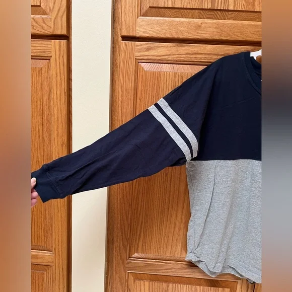 Boxercraft Navy and Gray Long Sleeve Shirt, EUC, Size M - Picture 3 of 4